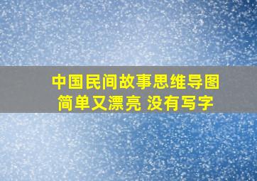 中国民间故事思维导图简单又漂亮 没有写字